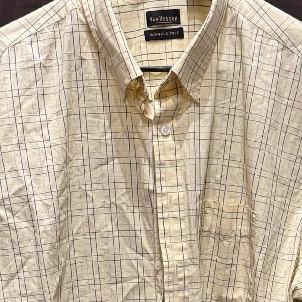 Van huesen men’s casual button up shirt size XL - Picture 3 of 4